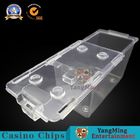 Playing Cards Poker Discard Holder , Casino 8 Decks Acrylic Clear Security Box