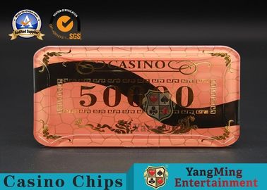Casino Printable Acrylic Ultimate Poker Chips Jeton Diameter 81 * 56 / 94 * 66mm