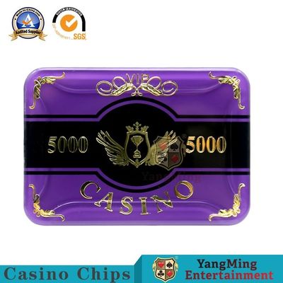 760 Pieces Of Two-Layer Acrylic UV Detect Anti-Counterfeiting Chip Set Texas Black Jack Hot Stamping  Plastic Chip Set
