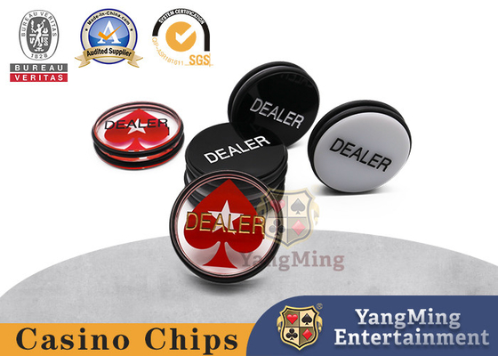 3 Inch Double Sided Casino Missed  Big Blind Button 75mm Diameter