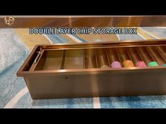 CT23Настраиваемый металлический лоток для фишек – высококачественный лоток для хранения фишек казино