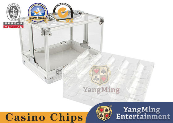 Купить 600 Capacity Acrylic Poker Chip Case with 6 Storage Trays Производство в сети