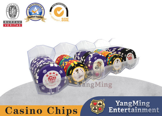 Купить ABS Diamond 45mm Poker Chip Box Frosted Plastic Customized 100 Piece Case (АБС бриллиантовый 45 мм коробка с чипами для покера) Производство в сети