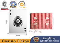 Original 310g blackcore paper Casino Playing Cards Red And Blue With Black Hearts
