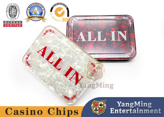 Купить Акриловый квадрат ALL IN Позиционирующая карта Texas Hold'em Покер стол Полная ставка Введение Производство в сети