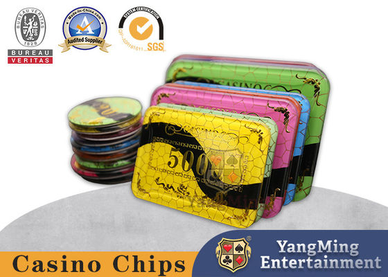 Купить Акриловый Full Dragon And Phoenix Hot Stamping Poker Chips Baccarat Казино игровой дизайн Производство в сети