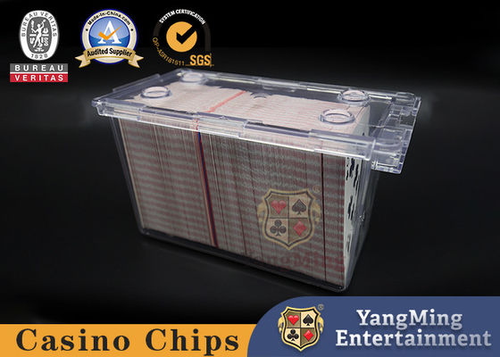 Купить Ясные акриловые 1 до 8 замков коробки игральной карты 300pcs палубы свободных с ручкой металла Производство в сети