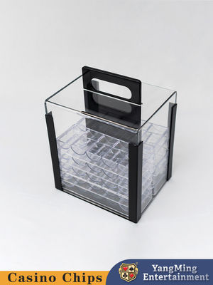 Купить 1000 Casino Poker Clay Chip Clear Acrylic Poker Chip Carrier-включает 10 стеллажей для стеллажей Производство в сети