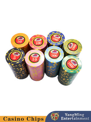 Купить Продажа акций США ABS Texas Hold'em Цифровые наклейки Чипы казино Развлекательные игры Настольный чип Производство в сети