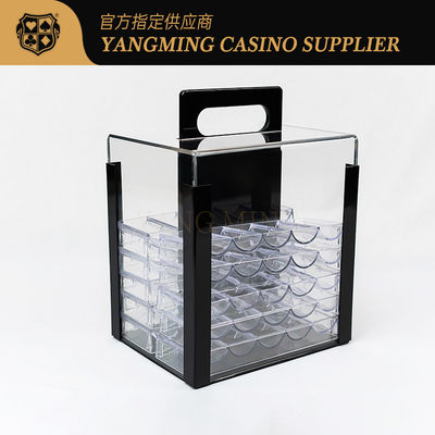 Купить 1000 Casino Poker Clay Chip Clear Acrylic Poker Chip Carrier-включает 10 стеллажей для стеллажей Производство в сети