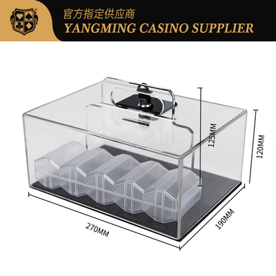 Купить Acrylic Poker Chip Holder - 400 Capacity Texas Hold'em Storage Case Производство в сети