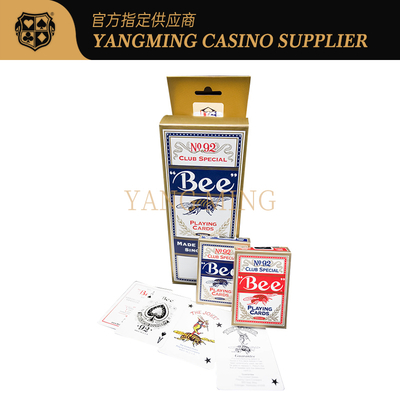 Купить Роскошные американские карты с черной сердцевиной 310 г Casino Bee для игры в баккару и покер Производство в сети