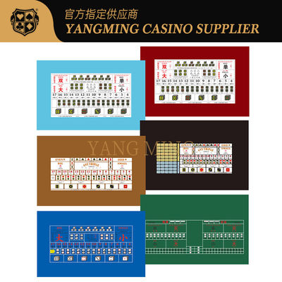Купить Customizable Casino Sic Bo Tablecloth Durable 100% Polyester Fabric For Sic Bo Casino Tables Производство в сети