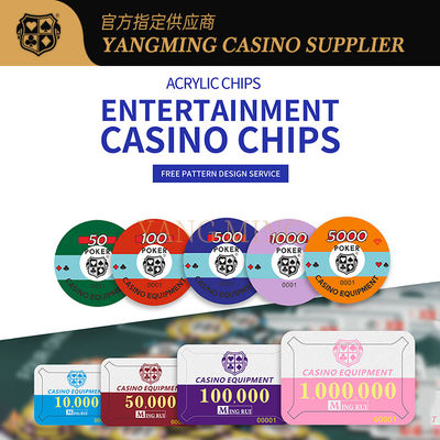 Купить Factory Customized Acrylic Poker Chips Designed For Casino Baccarat Games Производство в сети