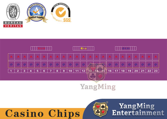 Купить 23-игроки Овальный роскошный обновленный вариант Баккара Техасская игра Водостойкая скатерть Производство в сети