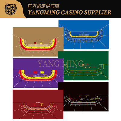 Купить Премиальное сукно для баккара в казино с дизайном на 9 игроков Производство в сети