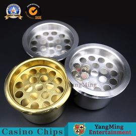 Купить Золото аксессуаров игры казино держателя воды или серебряный Ashtray держателей чашки напитка нержавеющей стали таблицы покера Производство в сети