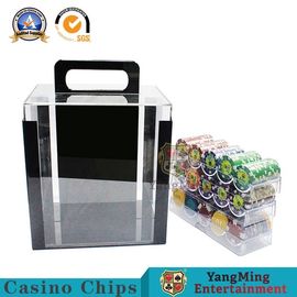 Купить Случай обломоков ручки несущей обломоков круга покера 1000PCS полностью прозрачный Производство в сети
