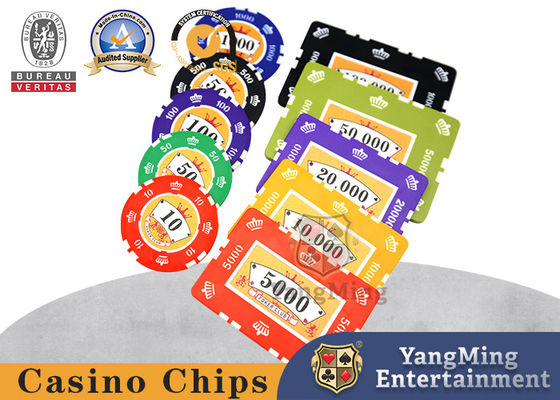 Купить 46mm обломоки покера Техаса Holdem 760 частей классические установили пластиковую монетку Производство в сети