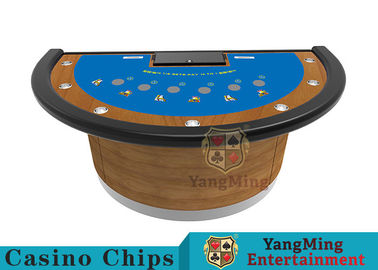 Semicircular Design Black Jack Poker Table Standard Casino Game Table Can Be Designed