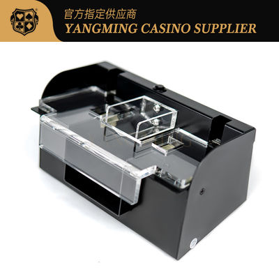 Фабрика оптового металлического 2-палубного покерного шуфлера Анти-Cheat Silent Shuffler Casino Baccarat Entertainment Poker Desktop Shuffler