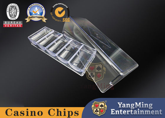 Texas Hold'em Покер Игорный стол Черный цвет Пластиковые фишки казино Поднос Казино Поставки 8 рядов