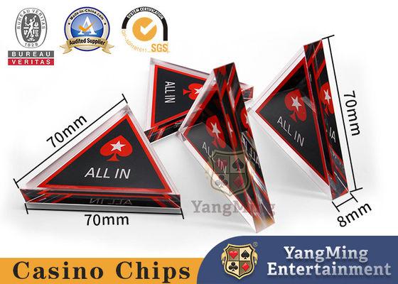Texas Holdem Poker Stars Texas All In Бренд Пятиконечная Звезда Две стороны Полная прозрачность