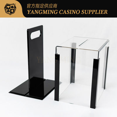 Усовершенствованный прозрачный акриловый 1000 чип Poker Chip Case для Baccarat Casino Gaming Chip Organizer