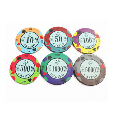 Фишки для настольной игры в покер Texas Hold'em Casino Custom Ceramic Chips можно спроектировать