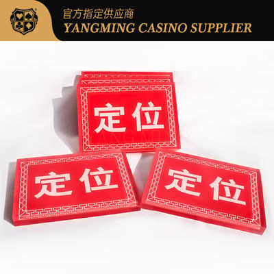 Акриловая квадратная карта расположения Red Bull Казино Покер Столовая игра Карта расположения
