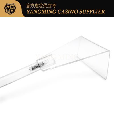 Обломоки покера полностью прозрачных аксессуаров игры казино акриловые сгребают/пластиковая телескопичная грабл обломоков азартных игр разборки