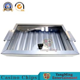 8 аксессуаров таблицы блэкджека подноса 375*253mm обломока таблицы покера цвета строк серебряных